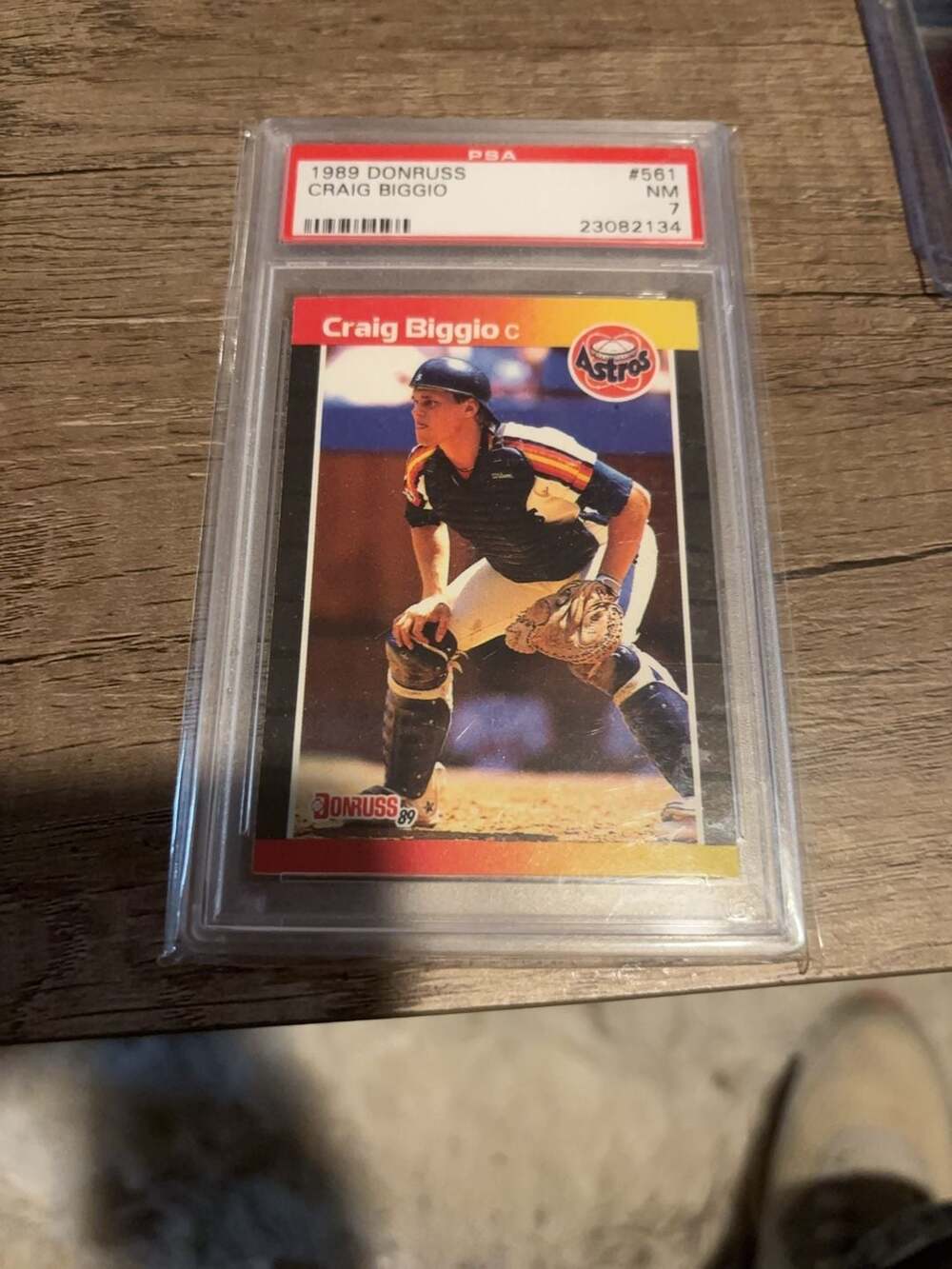 1989 Donruss Craig Biggio #561 PSA 7 NM Baseball Card